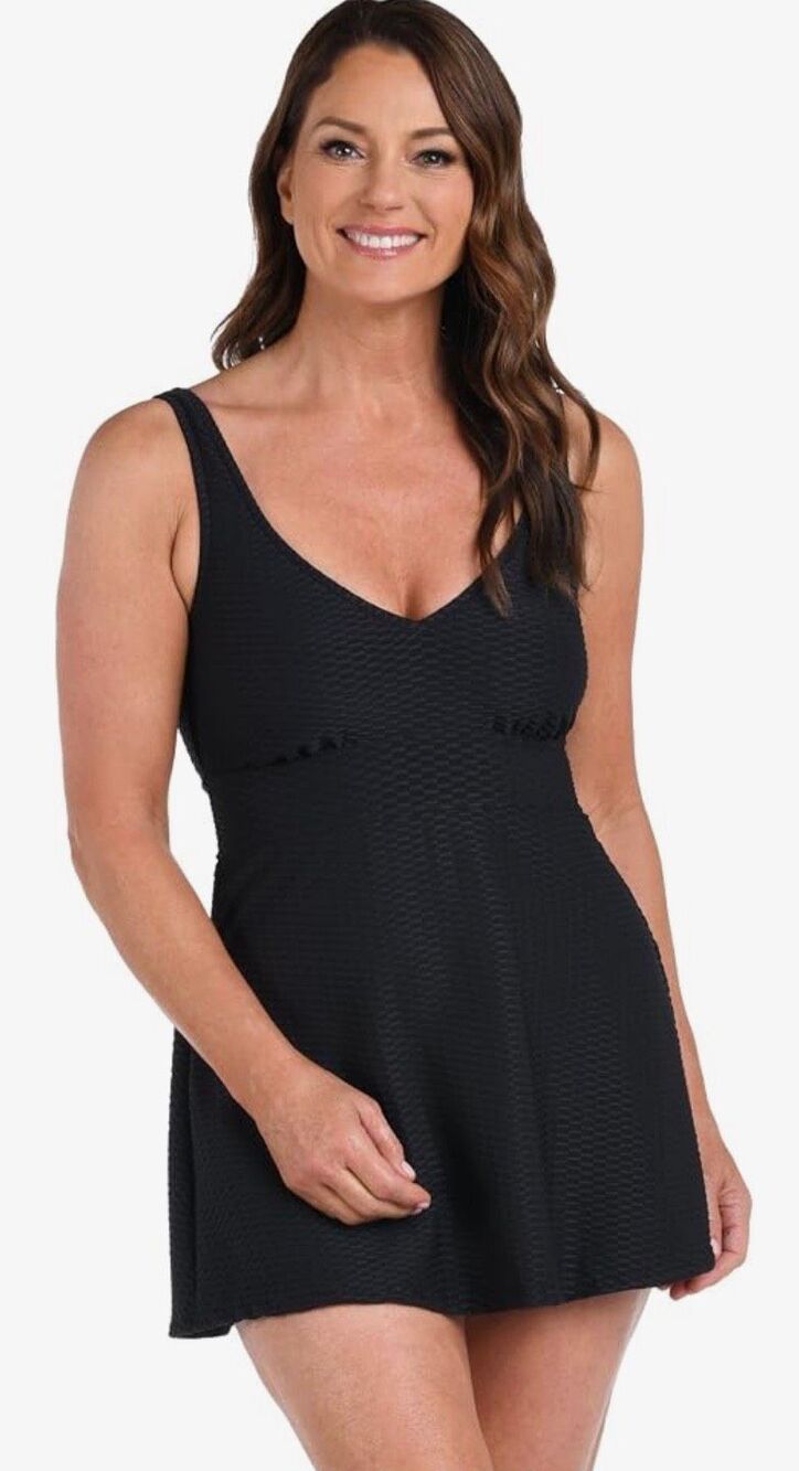 Maxine of Hollywood Women's Spa Swim Dress One Piece Swimsuit NWT Size 8